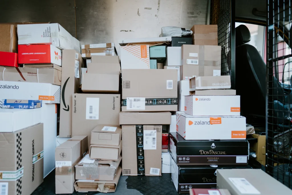 Pedidos de una tienda online cargados para su envío