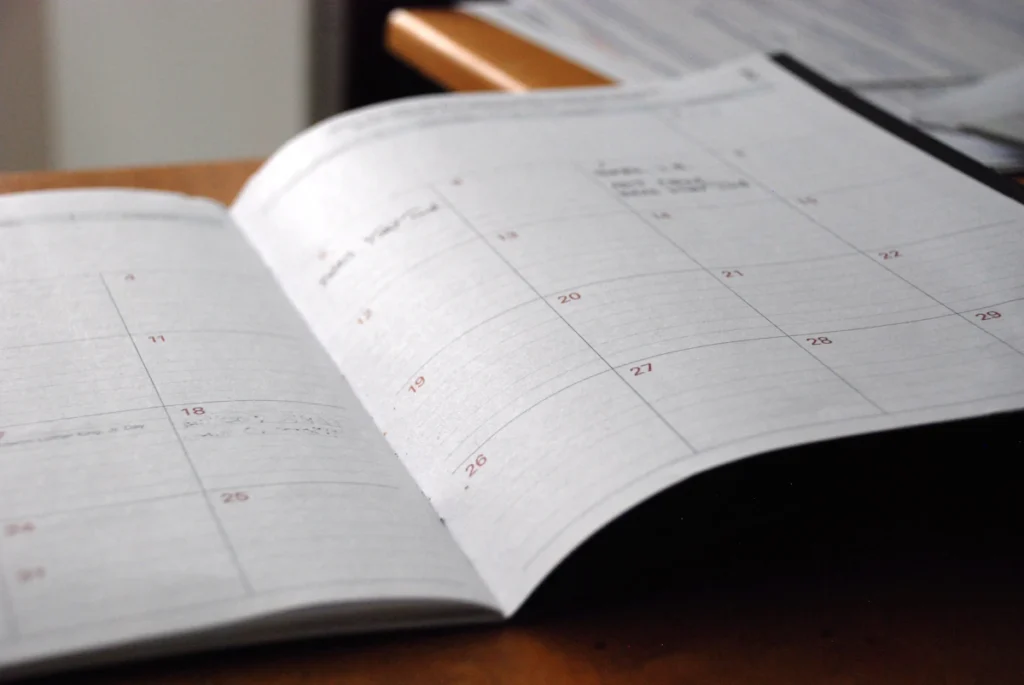 Calendario para planificar las fechas comerciales de un ecommerce
