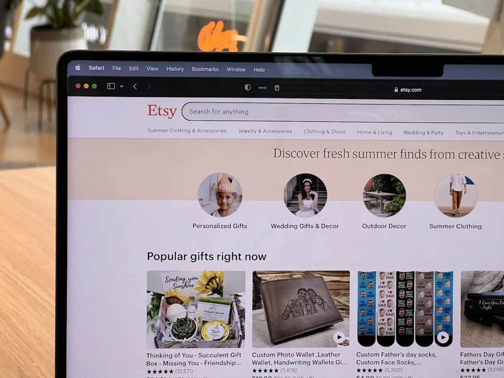 Pantalla con datos de ventas de un ecommerce